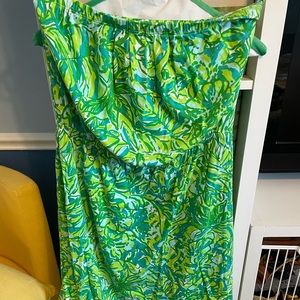 Lilly Pulitzer Strapless Casual Dress Size Large 🎀